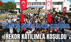3’üncü polis halk koşusu rekor katılımla koşuldu