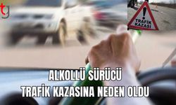 Alkollü Sürücü Trafik Kazasına neden oldu