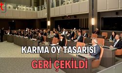 Karma oy tasarısı geri çekildi