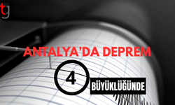 Antalya'da 4 büyüklüğünde deprem