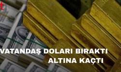 Vatandaş doları bırakıp altına kaçtı
