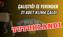Çalıştığı iş yerinde hırsızlık yapan zanlı tutuklandı.
