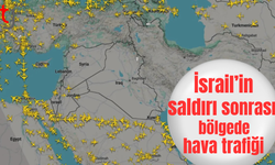 İsrail'in İran'a saldırısının ardından bölgede hava trafiği