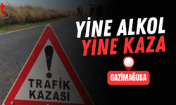 Gazimağusa’da Alkollü Sürücü Kaza Yaptı