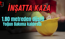 Merdiven boşluğuna düşen işçi yoğun bakımda