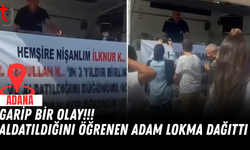 Aldatıldığını öğrenen adam, vatandaşa lokma dağıttı