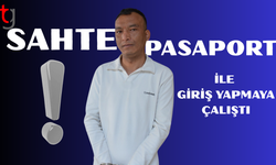 Ercan havalimanı'nda sahte pasaport ile yakalandı