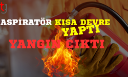 Kalecik'te evin mutfağında yangın çıktı