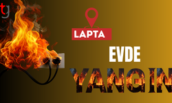 Lapta'da ısınan fiş yangına sebep oldu