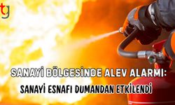 Sanayi Bölgesinde Alev Alarmı: Sanayi Esnafı Dumandan Etkilendi