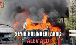 Seyir Halindeki Araç Alev Aldı