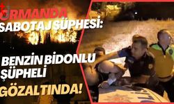 Ormanda Sabotaj Şüphesi: Benzin Bidonlu Şüpheli Gözaltında!