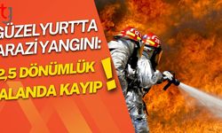 Güzelyurt’ta Arazi Yangını:  2,5 Dönümlük Alanda Kayıp!