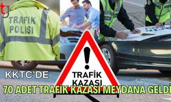 KKTC’de 70 adet trafik kazası meydana geldi