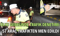 Ülke Genelinde Trafik Denetimi: 57 Araç Trafikten Men Edildi