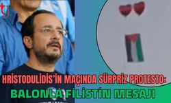 Hristodulidis’in Maçında Sürpriz Protesto: Balonla Filistin Mesajı
