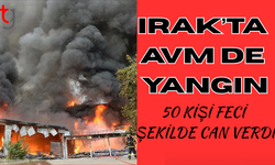 Irak'ta bir alışveriş merkezinde yangın çıktı