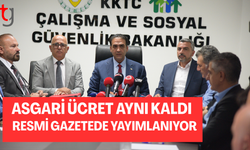 ASGARİ ÜCRET AYNI KALDI, RESMİ GAZETEDE YAYIMLANIYOR