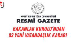 Bakanlar Kurulu’ndan 92 Kişiye Vatandaşlık Onayı