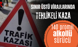 Ercan-İskele Yolunda Alkollü Sürücü Kaza Yaptı