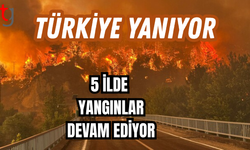 Havadan ve karadan müdahale ediliyor