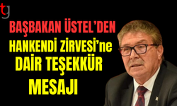 Başbakan Ünal Üstel’in Teşekkür Mesajı