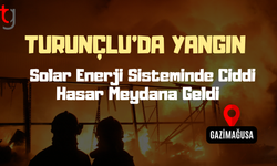 Turunçlu’da Solar Enerji Sisteminde Yangın