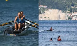 Kürekte Sahil Sürat heyecanı