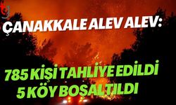 Çanakkale Alev Alev: 785 Kişi Tahliye Edildi, 5 Köy Boşaltıldı