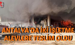 Antalya’da İki İşletme Alevlere Teslim Oldu