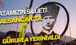 Atamızın Silüeti Alsancak’ta Gururla Yerini Aldı