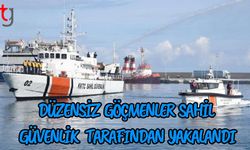 Düzensiz Göçmenler Sahil Güvenlik Tarafından Yakalandı