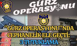 "Gürz Operasyonu"nda Cephanelik Ele Geçti: 3 Tutuklama