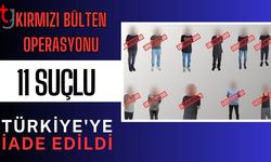 Kırmızı Bülten Operasyonu: 11 Suçlu Türkiye'ye İade Edildi