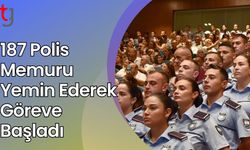 187 Polis Memuru Yemin Ederek Göreve Başladı