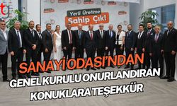 Sanayi Odası’ndan Genel Kurulu onurlandıran konuklara teşekkür