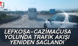 Lefkoşa–Gazimağusa Yolunda Trafik Akışı Yeniden Sağlandı