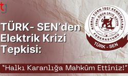 TÜRK-SEN’den Elektrik Krizi Tepkisi: “Halkı Karanlığa Mahkûm Ettiniz!”