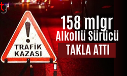 Aslanköy’de Alkollü Sürücü Takla Attı