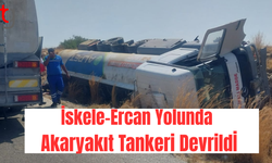 İskele-Ercan Yolunda Tanker Kazası: Yol Trafiğe Kapandı