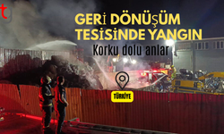 Bursa’da geri dönüşüm tesisinde korku dolu anlar