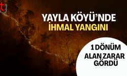 Yayla Köyü’nde Çöplük Bölgesinde Yangın