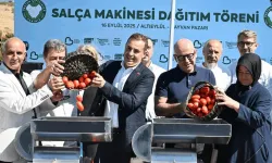 Balıkesir’de üreticiye salça makinesi desteği