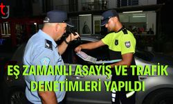 Eş zamanlı asayiş ve trafik denetimleri yapıldı