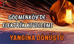 Göçmenköy’de Elektrik Kıvılcımı Yangına Dönüştü