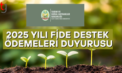 2025 YILI FİDE DESTEK ÖDEMELERİ DUYURUSU