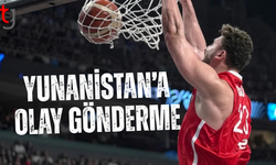 Maç bitti Alperen hala atıyor! Yunanistan'a olay gönderme