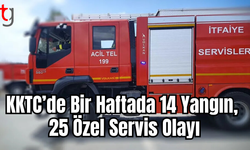 KKTC’de Bir Haftada 14 Yangın, 25 Özel Servis Olayı