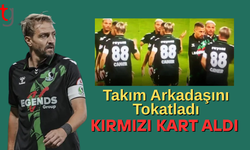 Sakaryaspor'da takım arkadaşına tokat atan Caner Erkin kırmızı kart gördü