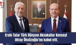 Cumhurbaşkanı Tatar, Oktay Öksüzoğlu’nu kabul etti